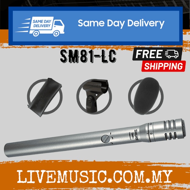 Shure SM81LC Small Diaphragm Condenser Microphone (SM81 / SM81