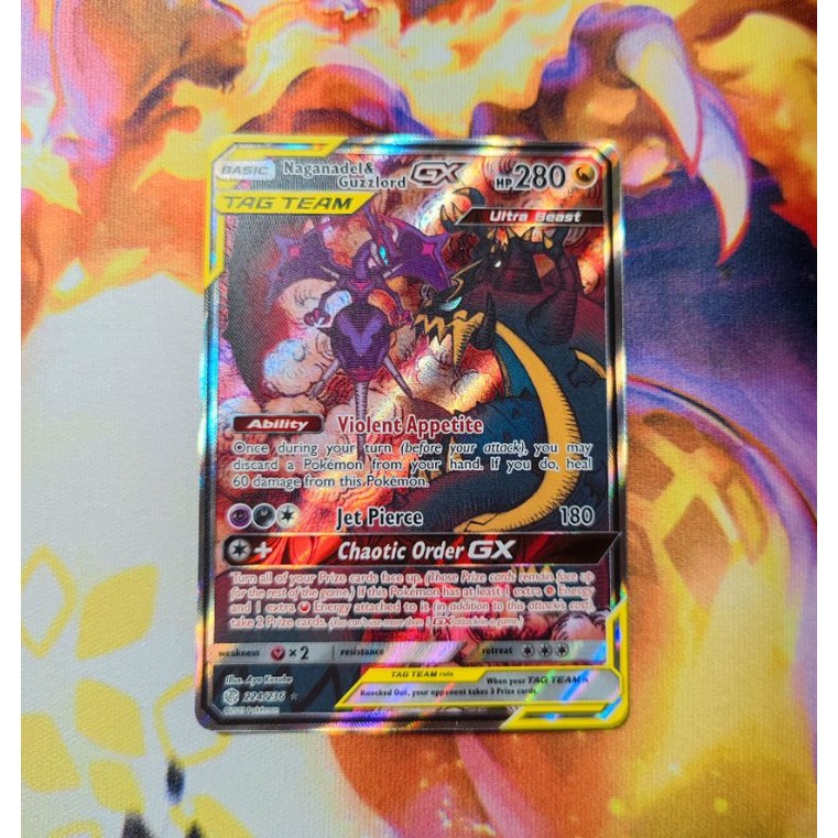 Pokemon TCG naganadel and guzzlord gx 224/236 alternate art | Shopee ...