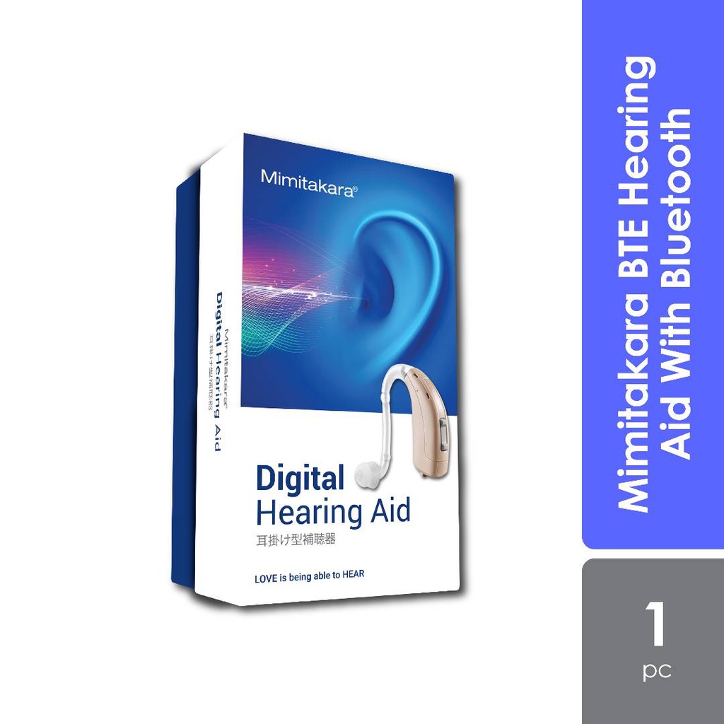 Mimitakara BTE Hearing Aid With Bluetooth (Best Hearing Aid Malaysia