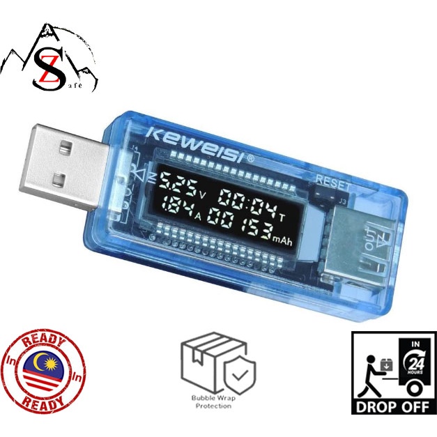 USB mobile phone charger current and voltage detector digital display test  for Phone & Power Bank Fast Charge  | Shopee Malaysia
