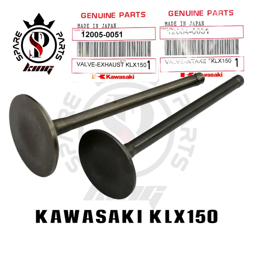 JAPAN KAWASAKI KLX150 KLX 150 VALVE SET VALE MINYAK API SET INTAKE