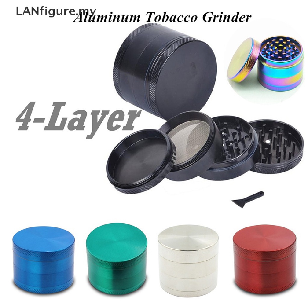 LANfigure 4 Layers Metal  Crusher  Herbal Herb Grinder Smoking Grinder .