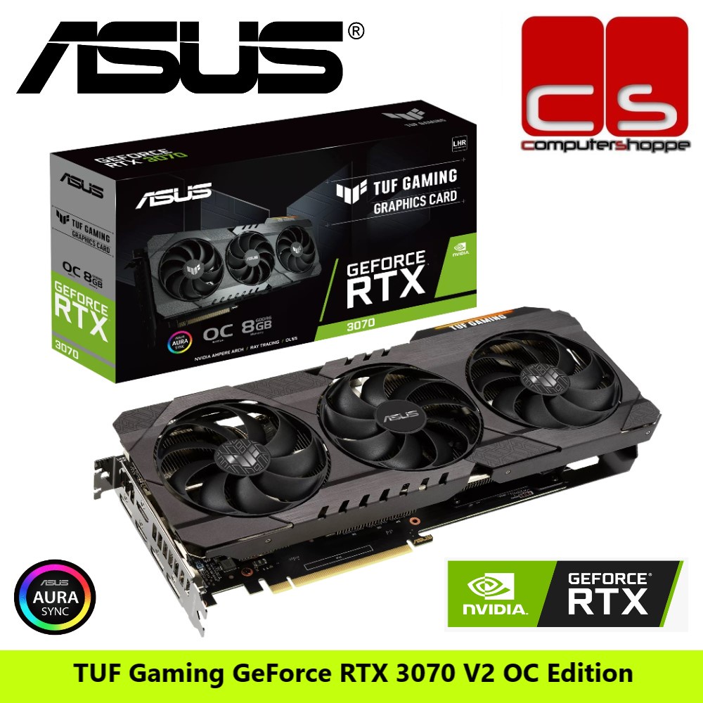 Asus TUF Gaming GeForce RTX 3070 V2 OC Edition 8GB GDDR6X | Shopee Malaysia
