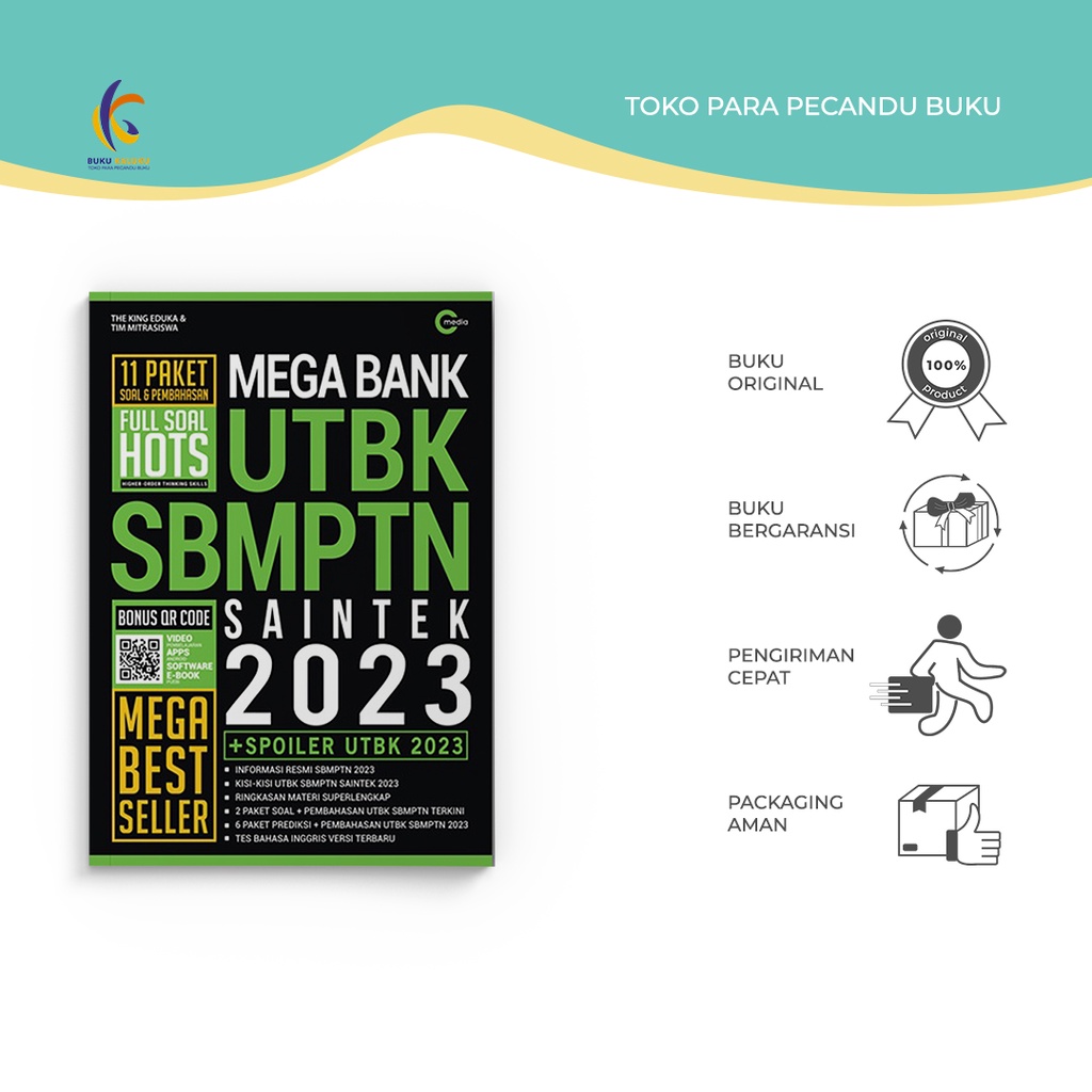 Reference Book - Mega Bank UTBK SBMPTN SAINTEK & SOSHUM 2023 - CMedia - The King Of Education & Partnership Team - Kaluku Book