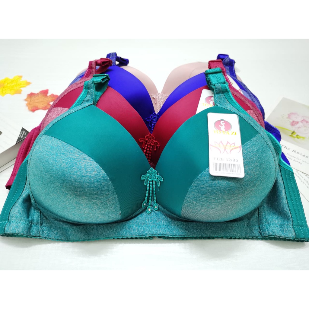 LADIES NON-WIRED D/E CUP BRA {C6} / BAJU DALAM WANITA CANTIK 42-48