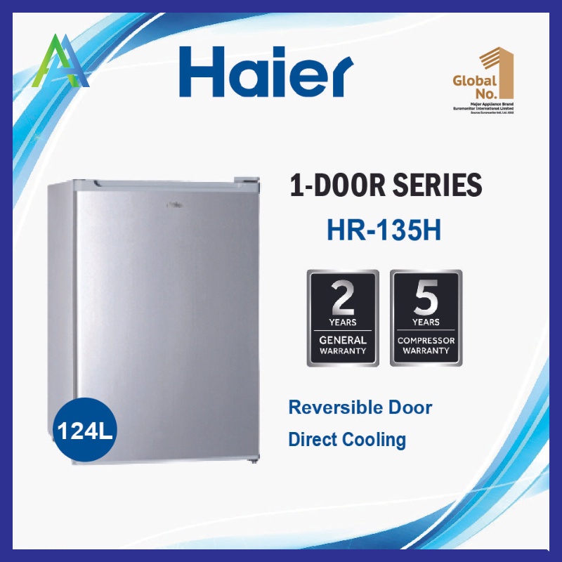 HAIER 2 Year Warranty 1 Door Fridge Refrigerator Peti Sejuk 48L 124L