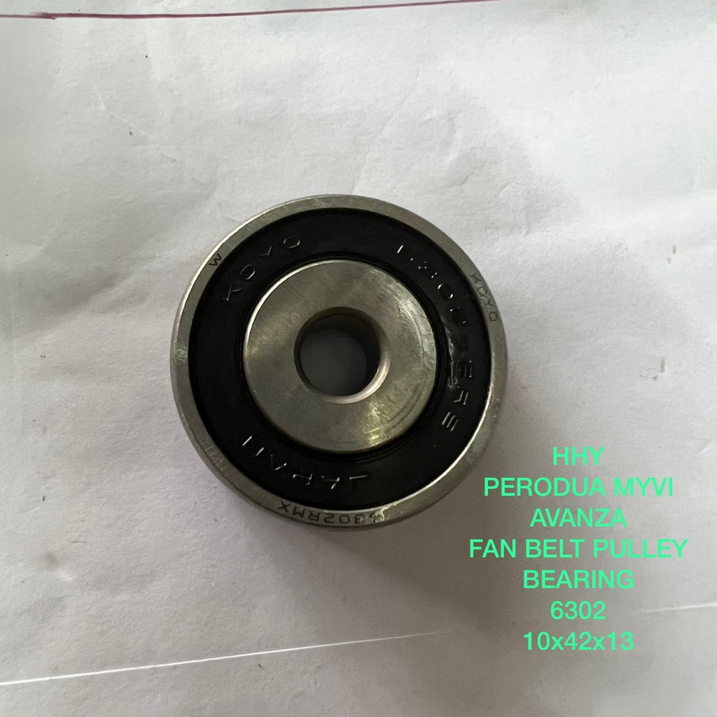 PERODUA MYVI, TOYOTA AVANZA FAN BELT TENSIONER BEARING [6302] (1PCS) READY STOCK !!!!! Shopee