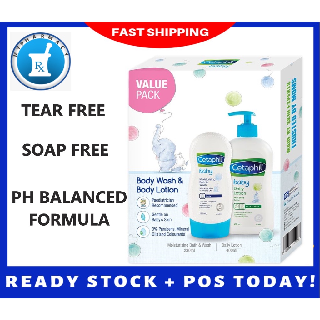 CETAPHIL BABY WASH & BODY LOTION 400ML VALUE PACK Shopee Malaysia