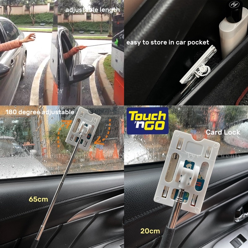 Touch N Go Stick TNG Card Holder Touch&go Extendable Adjustable Stick