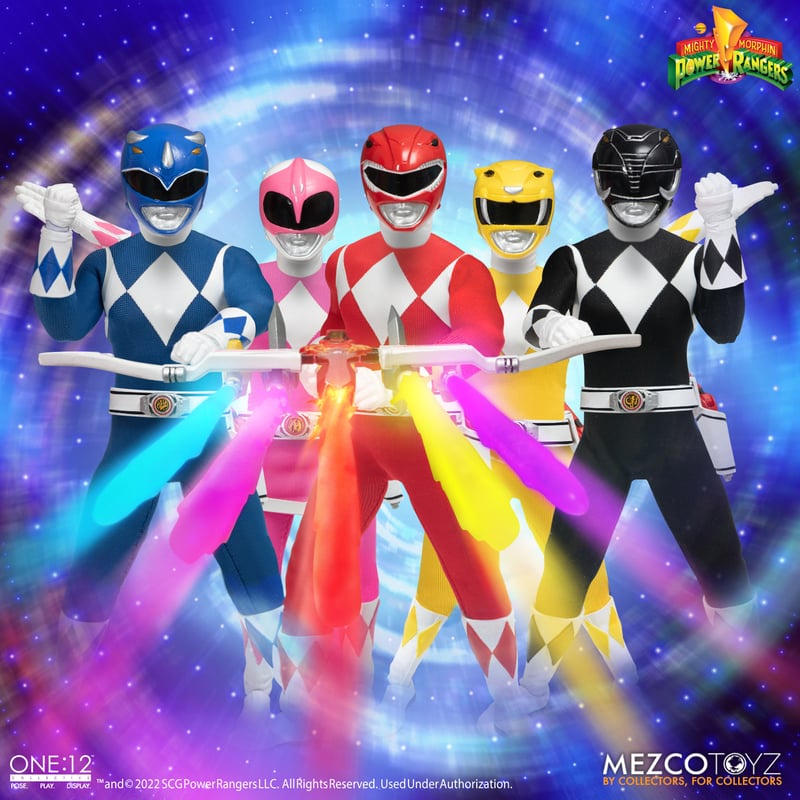 Mezco Toyz Mighty Morphin' Power Rangers Deluxe Boxed Set 