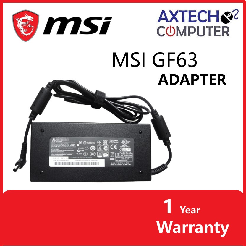 MSI GF63 THIN MS-16R5 Laptop Adapater DELTA ADP-120V | Shopee Malaysia