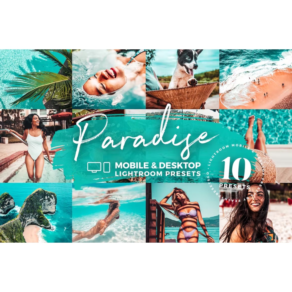 10 Paradise Lightroom Mobile And Desktop Presets Shopee Malaysia 7184