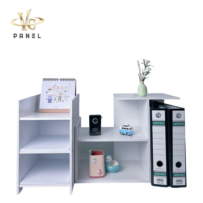 Bookshelf Portable Office Table Book Rack Document Storage Organizer