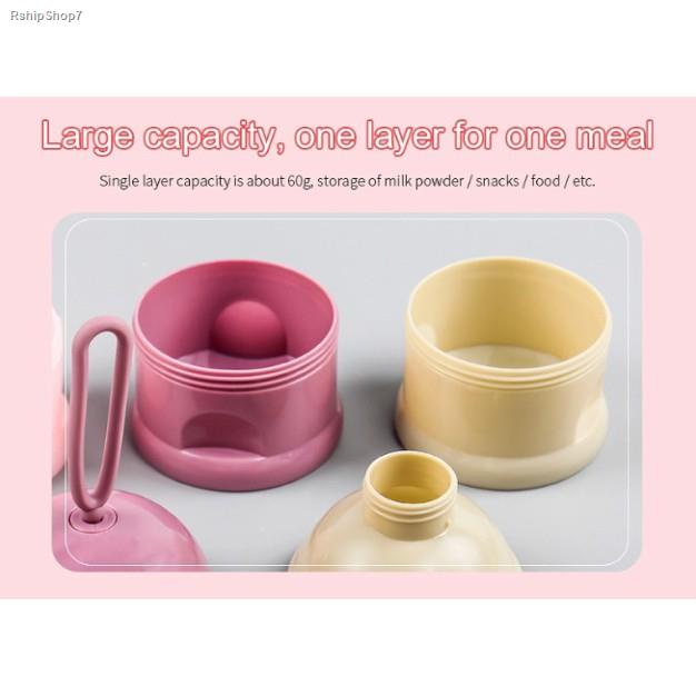 Milk Powder Divider 3Tier Portable Size With A Handle ((Bear Head Cover Version)) Shopee Malaysia