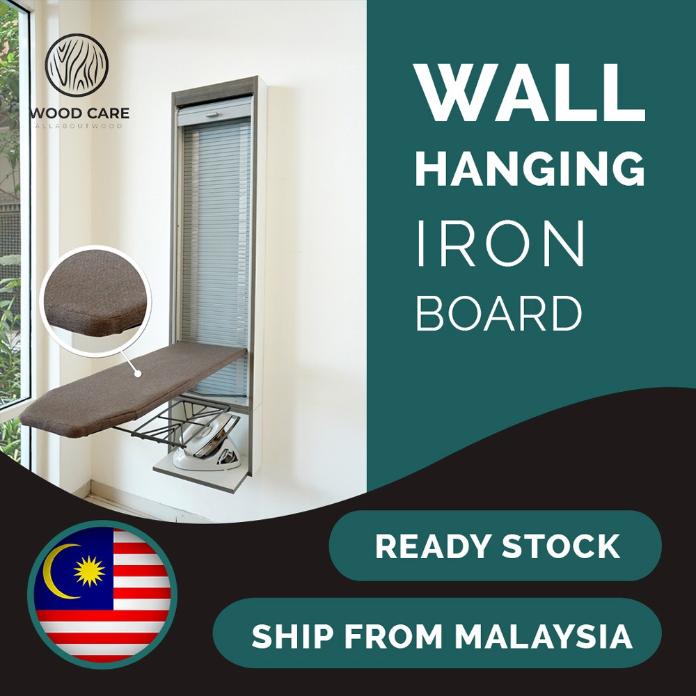 Foldable Wall Hanging Iron Board Household Folding Wardrobe Ironing Board Hidden