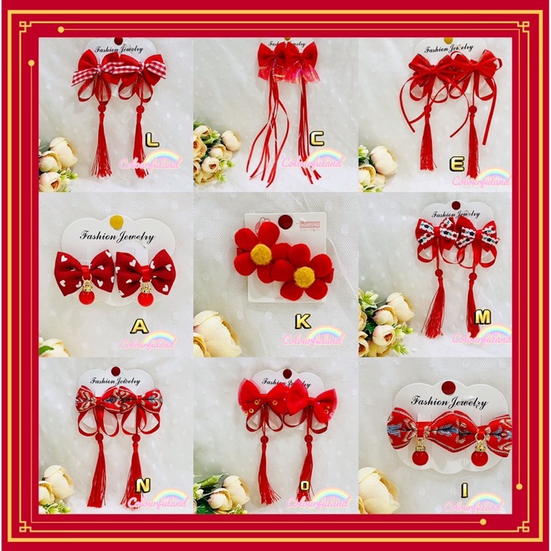 chinese new year hair clip