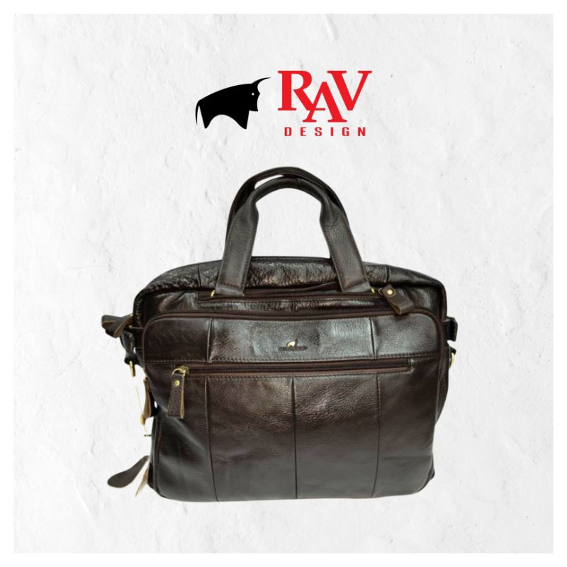 RAV DESIGN PREMIUM GENUINE LEATHER SLING / HAND BAG / YRC 138-G1-93990 (BR)