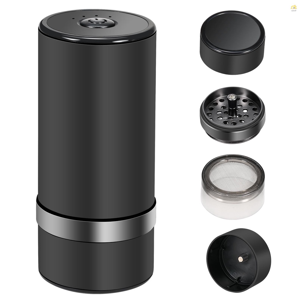 ZOM  Electric Herb Grinder Large Capacity Spice Grinder USB Rechargeable Multifunctional Grinder for Dry Herbs Coffee Beans Nuts Seeds Aluminum Alloy