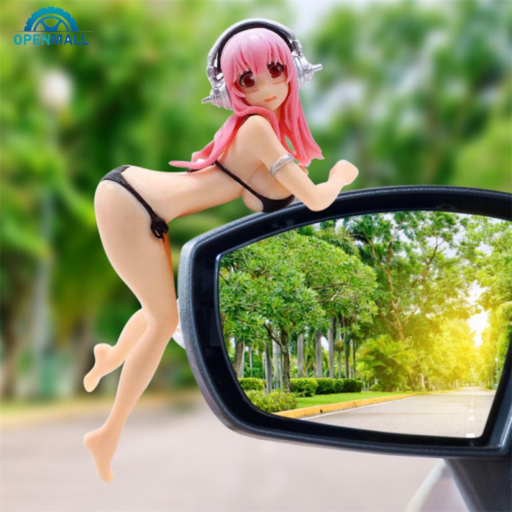 OPENMALL Cartoon Anime Car Dashboard Decoration Creative Car Phone Holder Bikini Beach Girl Car Interior Accessories B9D4