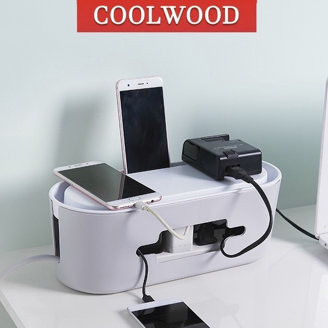Cable Management Storage Box Wire Organizer Box Power Strip Organizer