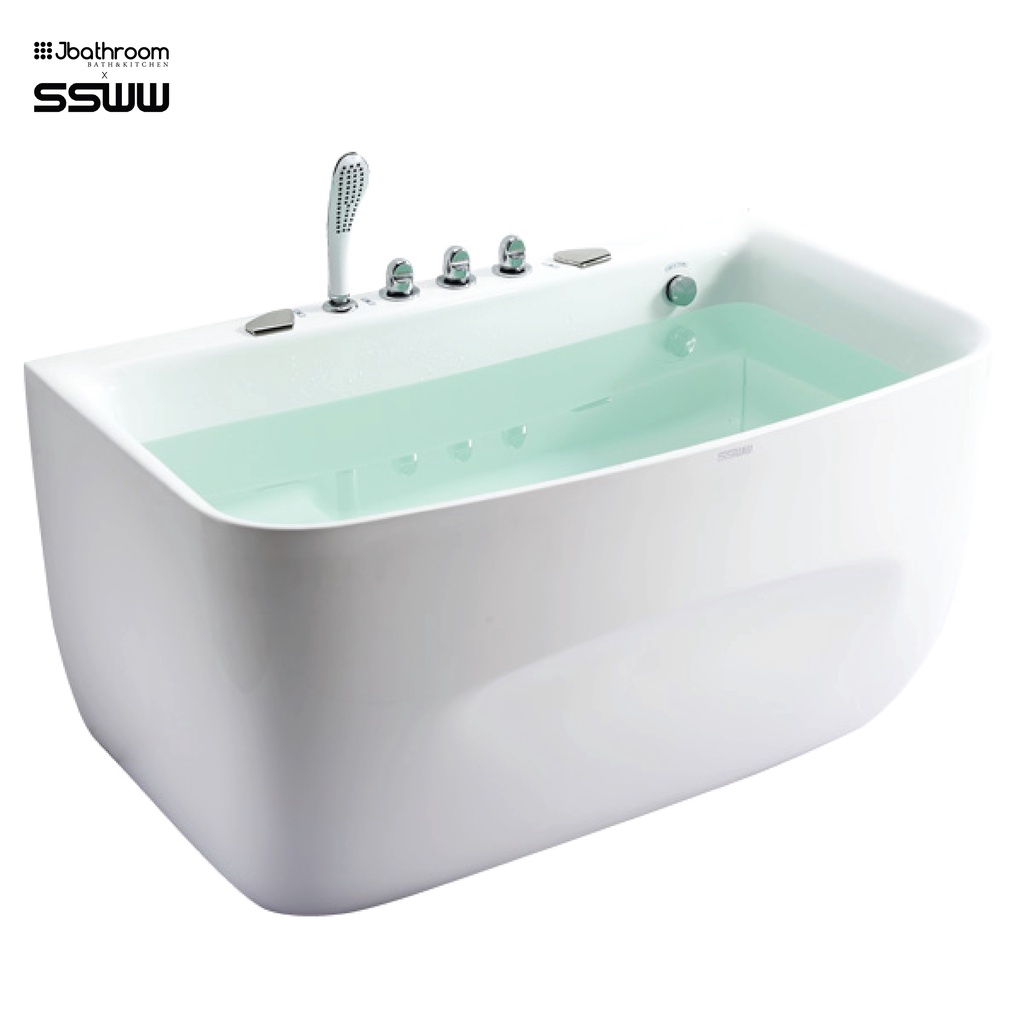 SSWW Pearl Series M610A seamless connected free standing bath tub