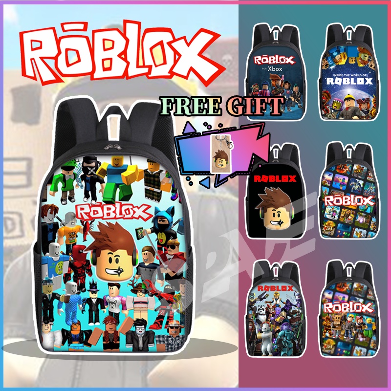 [Ready Stock] Roblox Schoolbag Anime Game Merchandise Primary School Student Backpack Cartoon Male Women