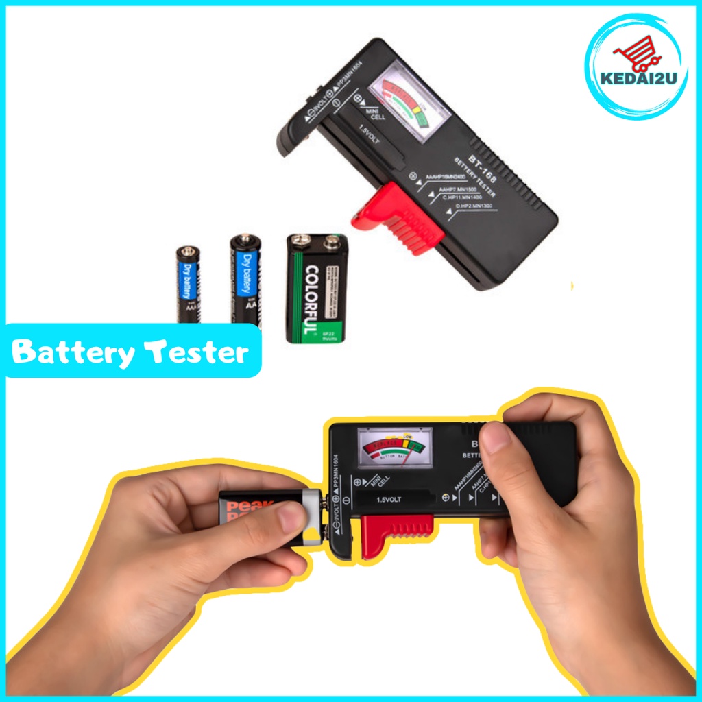 Battery Tester Aa Aaa C D V V Digital Battery Meter Universal