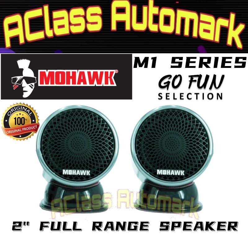 Mohawk 2 inch 2-Way Full Range Speaker 80 Watt M1-2 FullRange With Bass ...