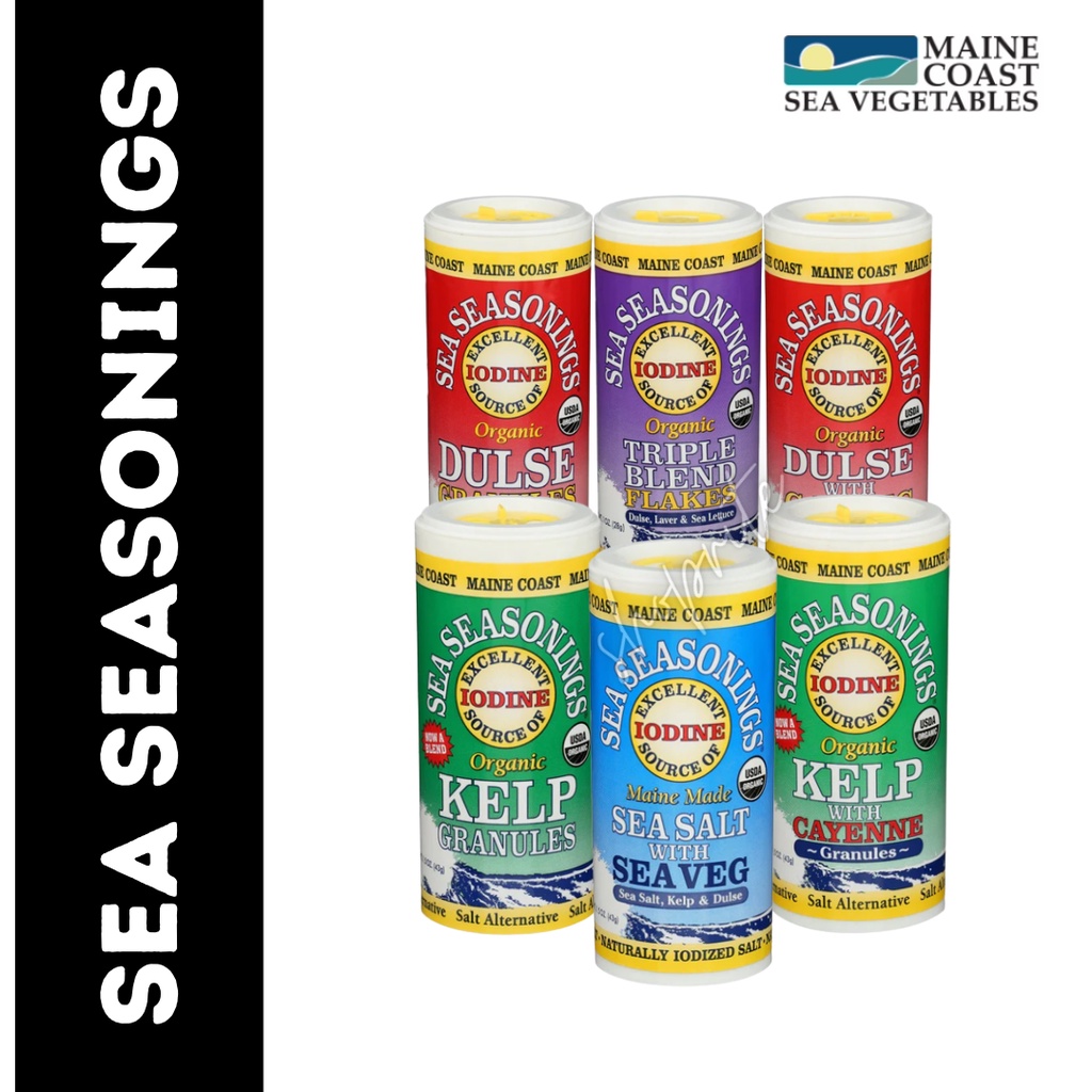 Maine Coast Sea Vegetables Organic Sea Seasonings Kelp Granules / Dulse