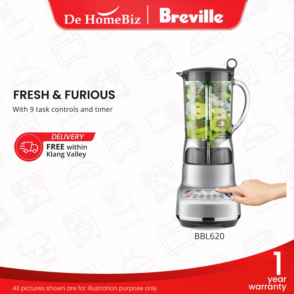 BREVILLE BBL620 Fresh & Furious Blender Machine Electric Chopper