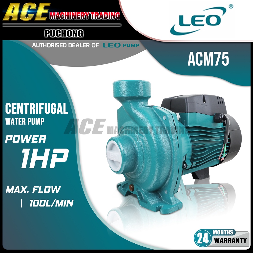 [ LEO ] ACM75 Centrifugal Water Pump Pam Air 1 Inch 1HP Stainless