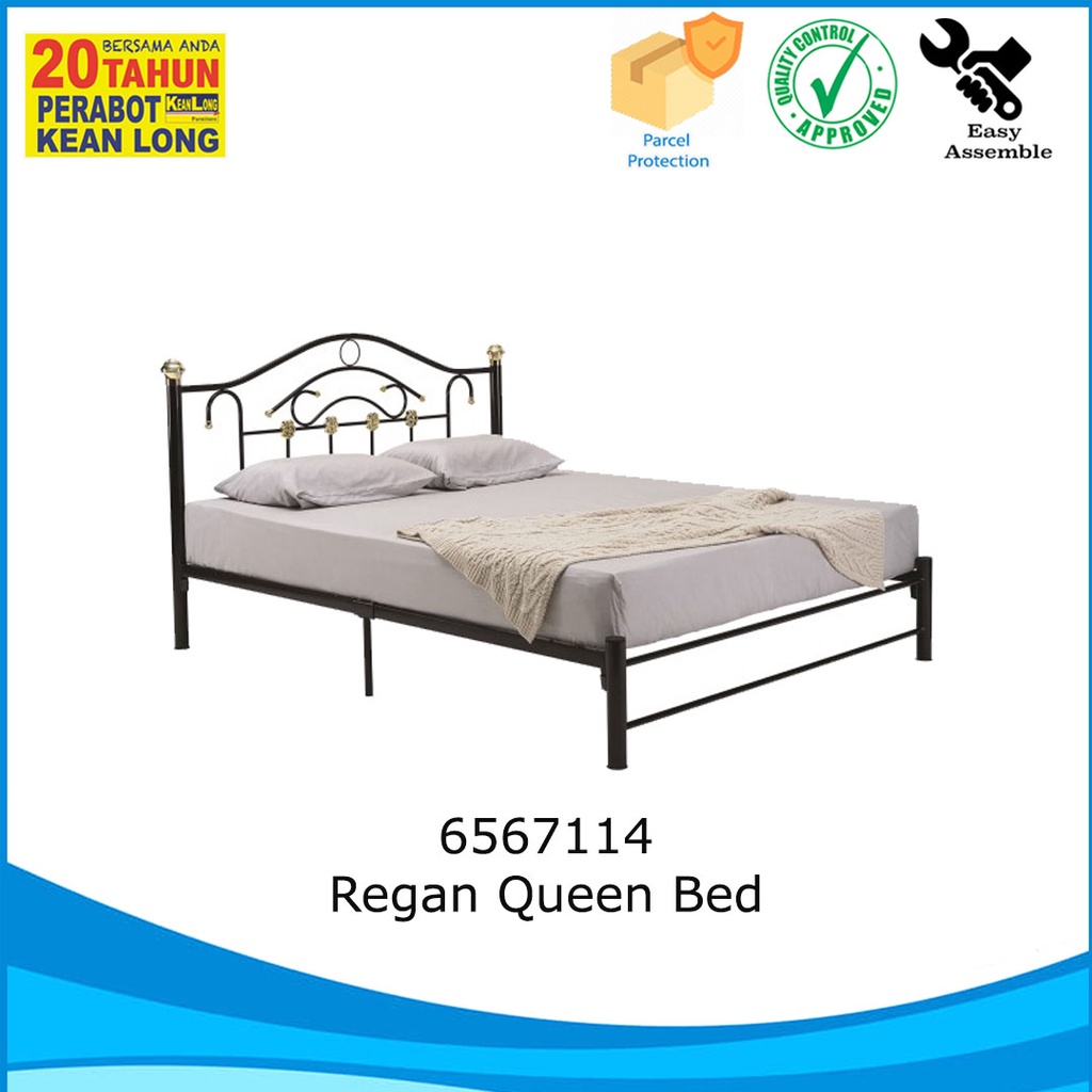 KLSB Metal Solid Bed Frame / Queen Bed/ Katil Kelamin besi / Bingkai