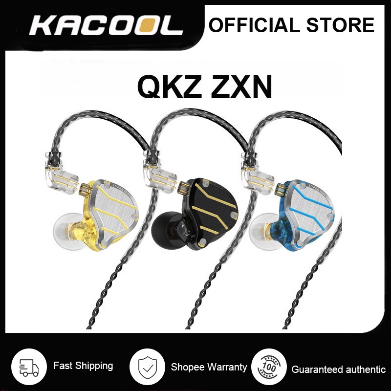 QKZ ZXN Metal Earphone Bass HiFi Wired Headphones with Mic Noice ...