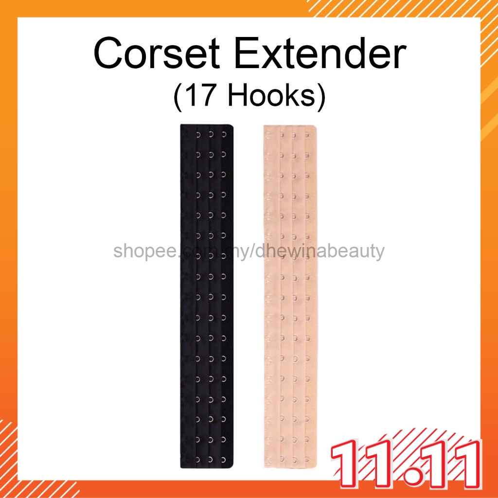 17 Hooks 3 Rows Bra Extender Extension Bras Elastic Back Girdle Nursing