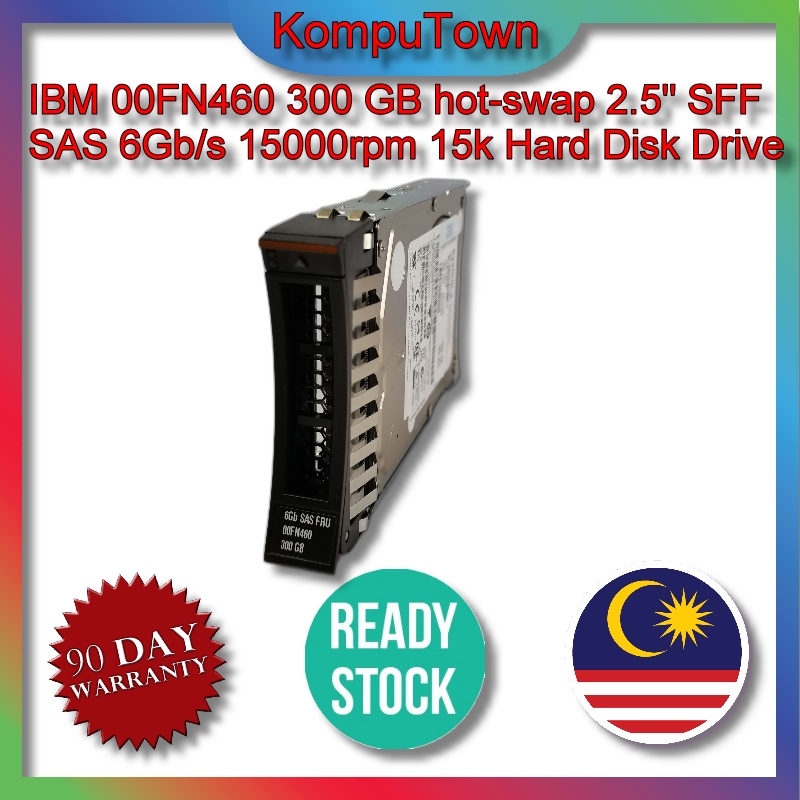 IBM 00FN460 300 GB hot-swap 2.5" SFF SAS 6Gb/s 15000rpm 15k Hard Disk Drive