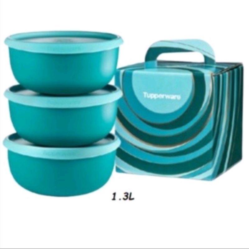 Tupperware Blossom Bowl (3pcs) 1.3L | Shopee Malaysia