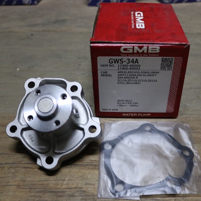 Suzuki Swift 1.5 SX4 M13A M15A Water Pump GMB GWS-34A | Shopee Malaysia