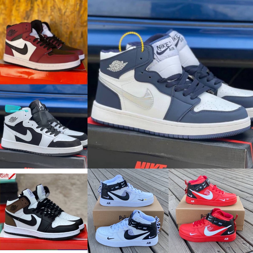 41-45 Airforce 1 AF1 Air Jordan High Top Kasut Sport Jalan Lelaki Murah ...