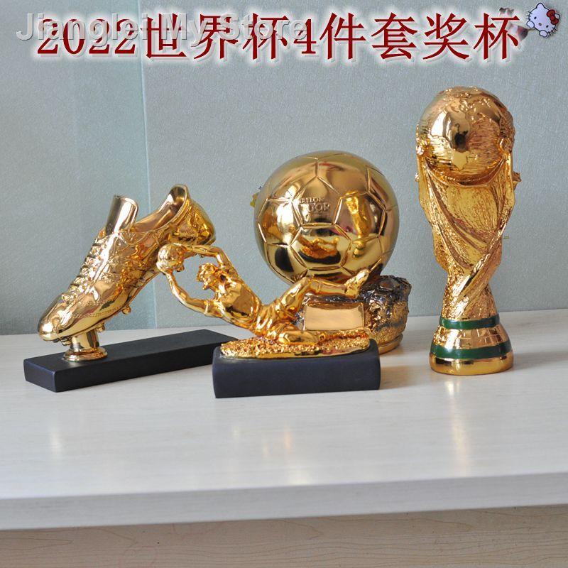 ㍿2022 Qatar World Cup Hercules 1:1 Football Trophy Golden Globe Award Model Fan Peripheral Souvenirs