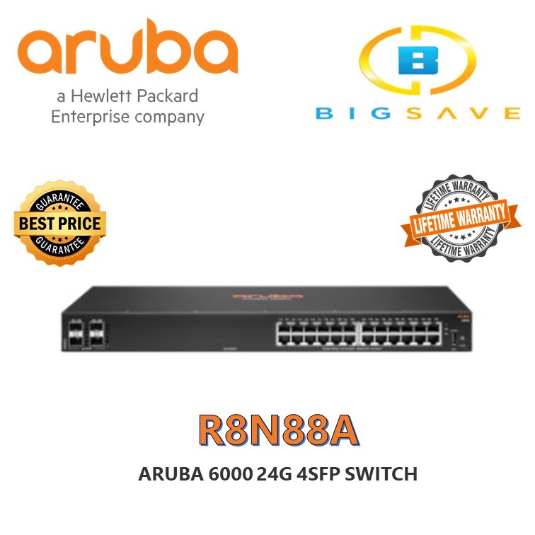 ARUBA R8N88A 6000 24G 4SFP SWITCH | Shopee Malaysia