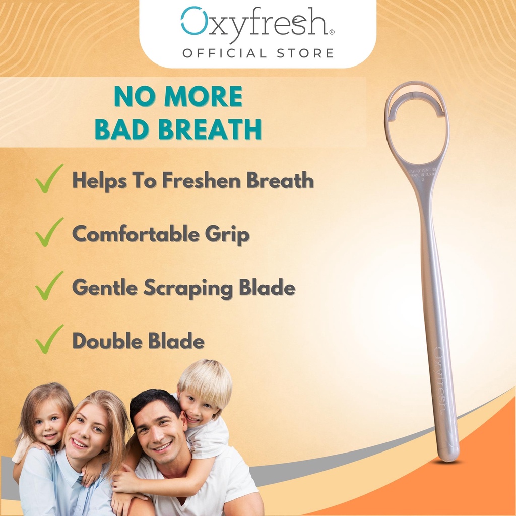 Oxyfresh Oolitt Elite Tongue Scraper Oral Hygiene Remove Bad Breath