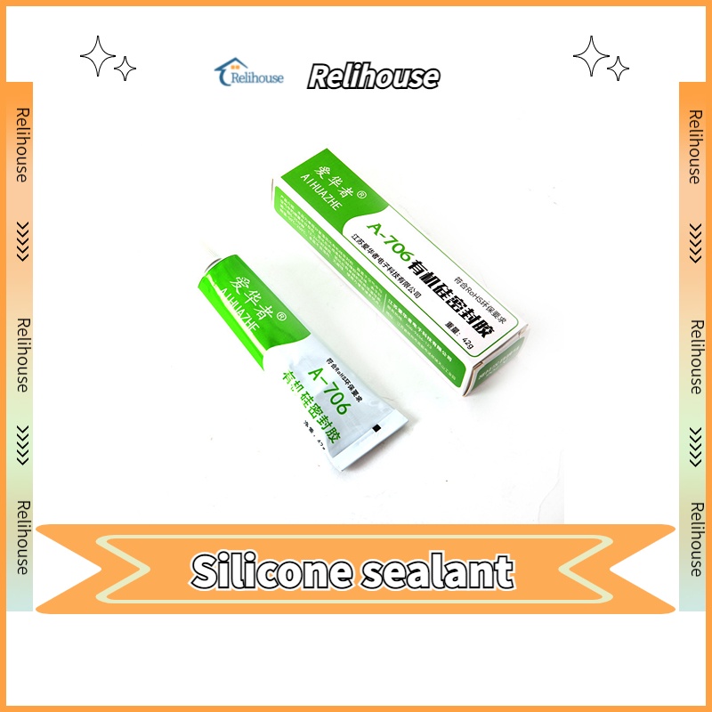 RELI Silicone Sealant Kitchen Sink Waterproof Clear Rubber Edge Sealing