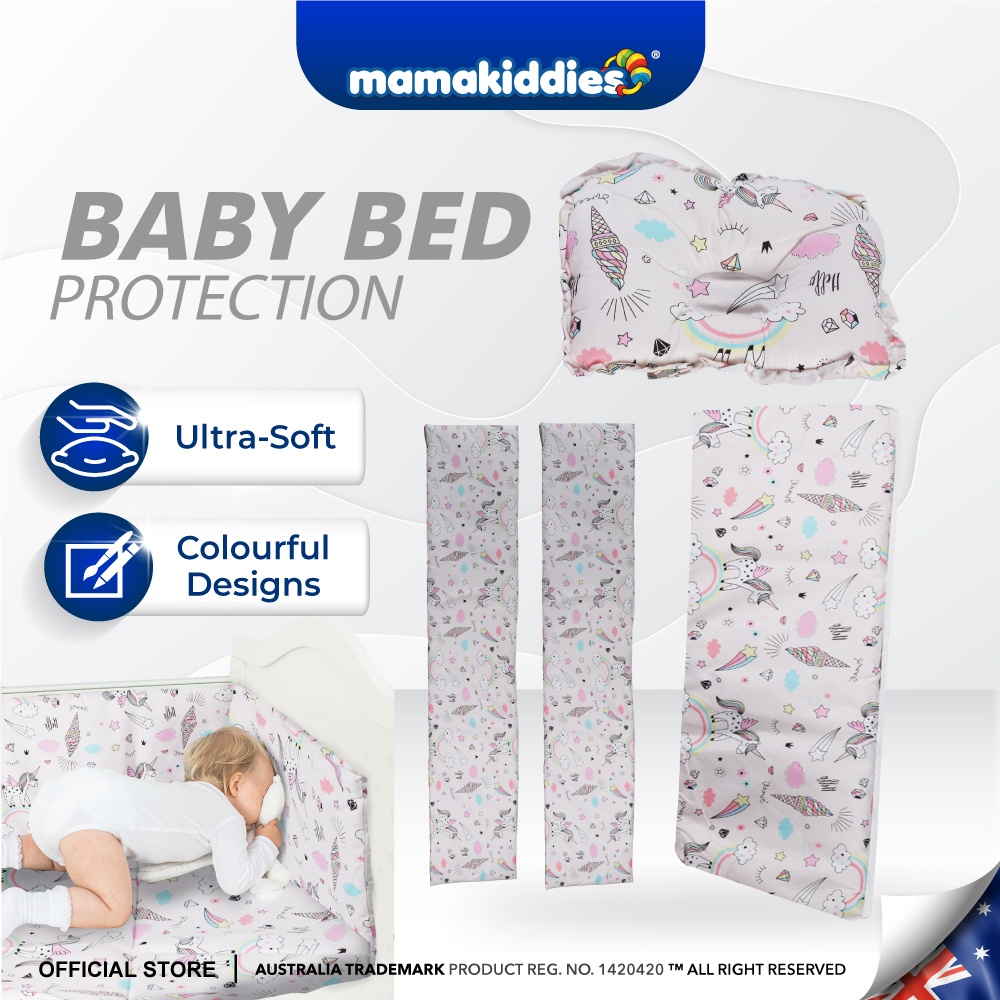 Mamakiddies Baby Bed Protection Newborn Nursery Bed Sleeping Crib