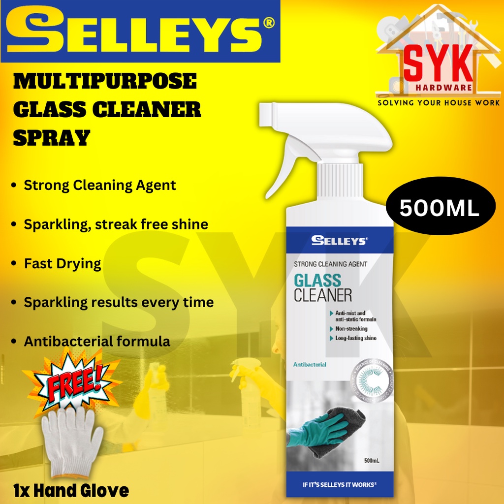 SYK SELLEYS Multipurpose Window Cleaner Spray Glasses Cleaner Mirror