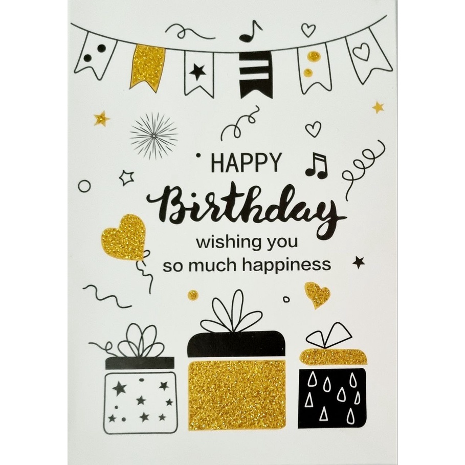 [1pc] 8.7*12.3cm Birthday Cards Folded | Wish Card | Greeting | Kad Ucapan Harijadi | Thank You | Wishing