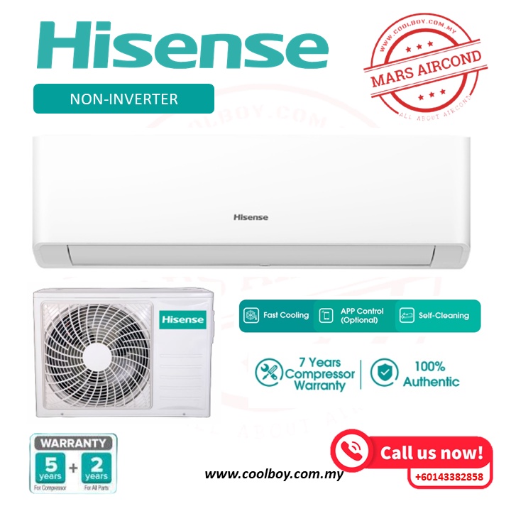 Hisense Standard Non Inverter Air Conditioner Shopee Malaysia 9011