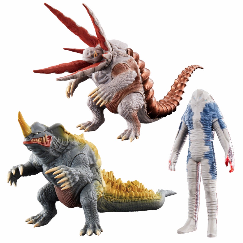 Japan BANDAI Mega Movie Monster Series Neronga Gabora Zarab The Monster ...