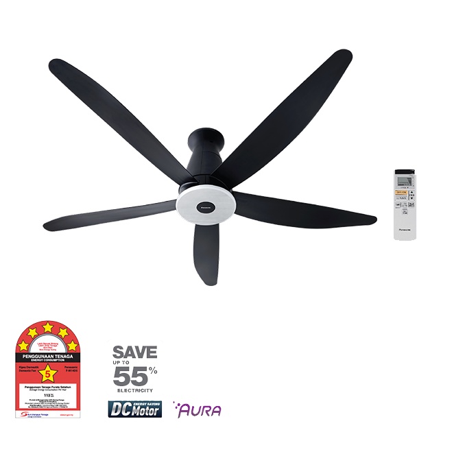 Panasonic Aura Series 5Blade Ceiling Fan 60" FM15EXVBKRH Shopee