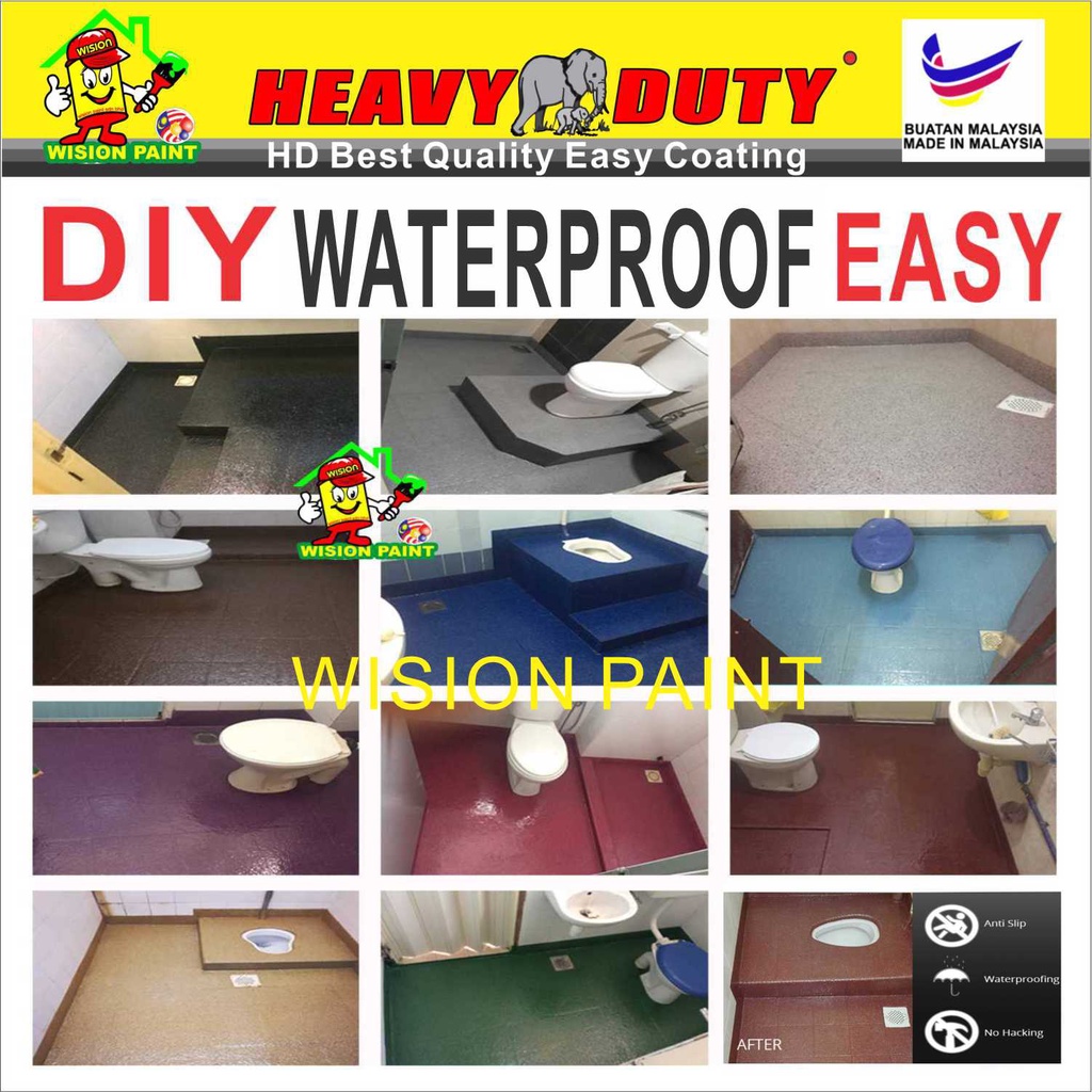 { FULL SET } HEAVY DUTY Epoxy Floor Coating ( FREE Tool Set + 1L