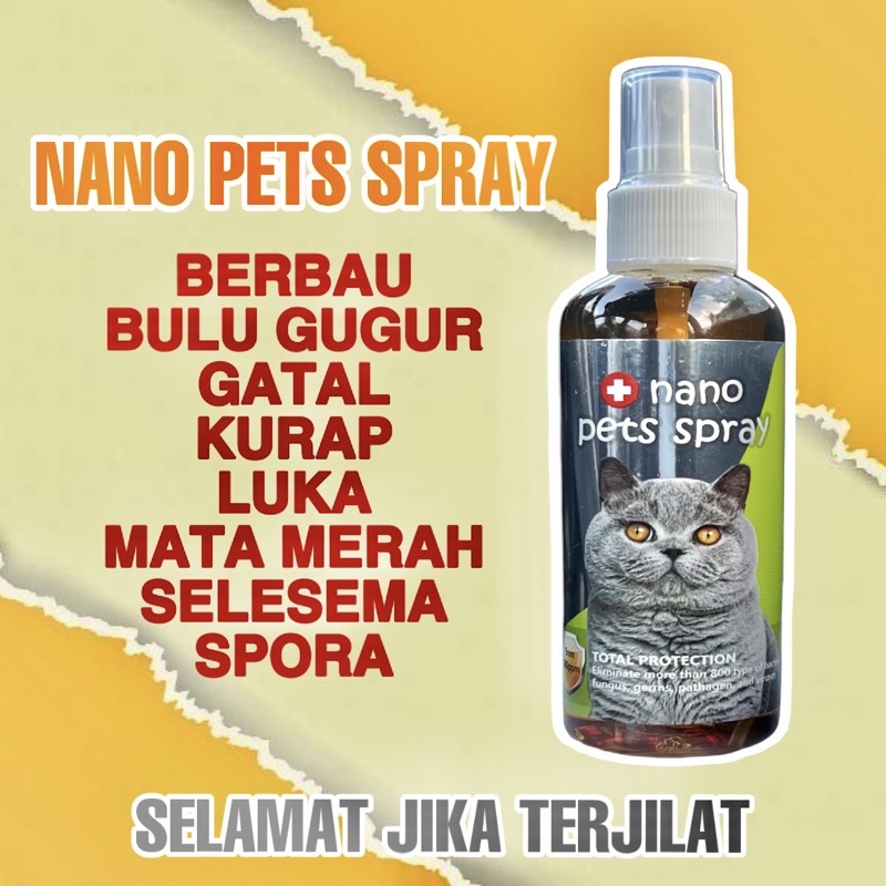 Pets Spray Kucing Anjing Cat Dog Kurap Kudis Spora Gatal Luka Kulit